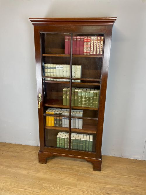 Nineteenth Century Freestanding Mahogany Glazed Bookcase
