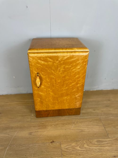 Art Deco Birds Eye Maple Cabinet