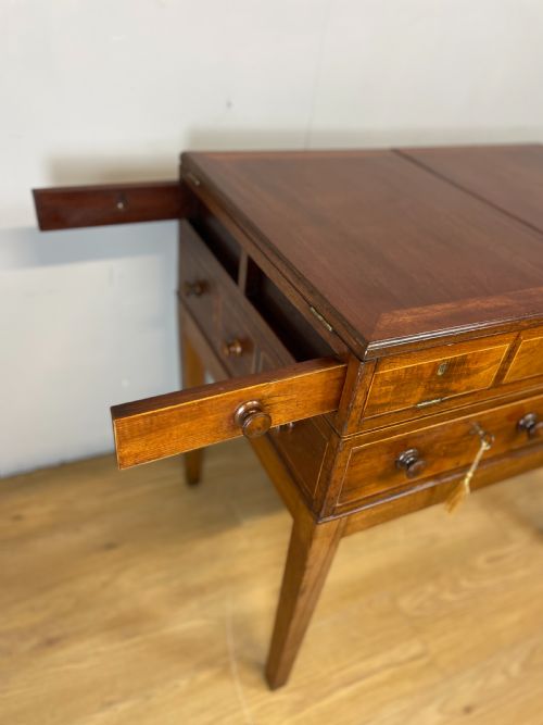 LATE GEORGIAN INLAID MAHOGANY COLLECTORS CABINET - ADDITIONAL PHOTO 9