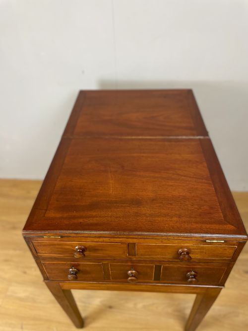 LATE GEORGIAN INLAID MAHOGANY COLLECTORS CABINET - ADDITIONAL PHOTO 12
