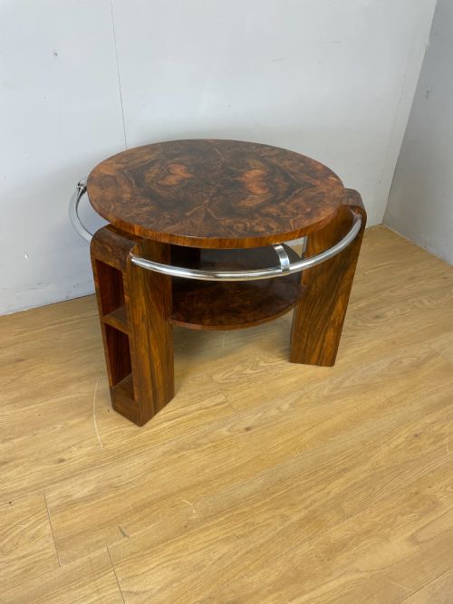 Art Deco Burr Walnut Coffee Table