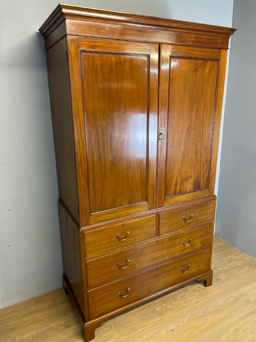 Nineteenth Century Mahogany Clothes Press