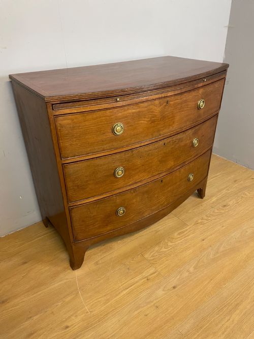Georgian Mahogany Bow Front Chest of Drawers