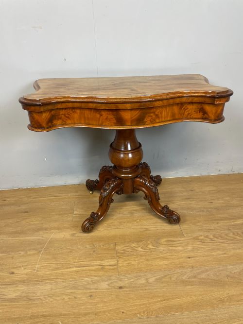 Nineteenth Century Mahogany Card Table