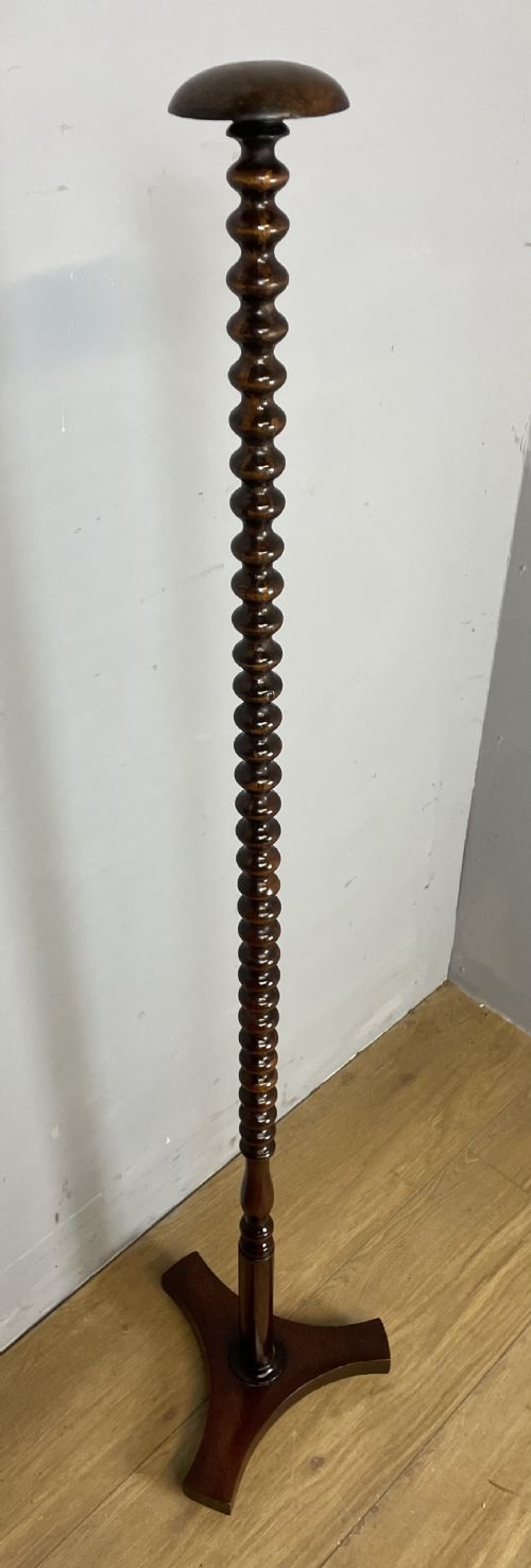 Nineteenth Century Wig Stand on Bobbin Turned Column