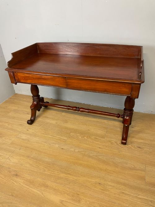 C19th Mahogany Two Drawer Writing Table