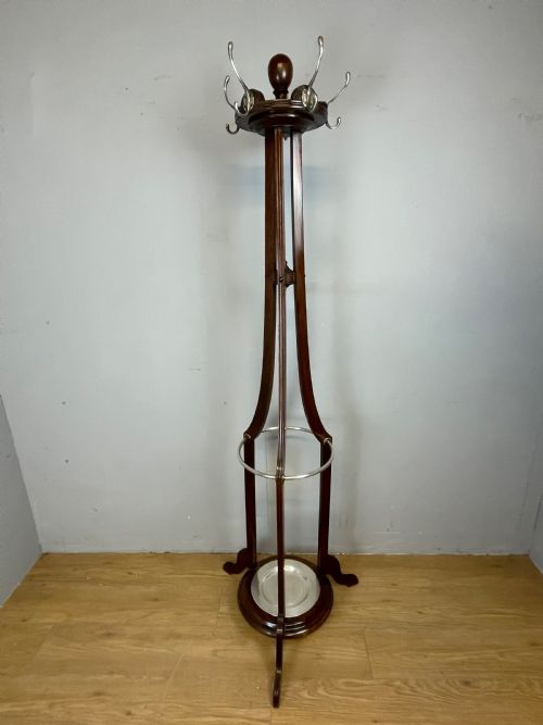 Edwardian Hat and Coat Stand with Revolving Top Section