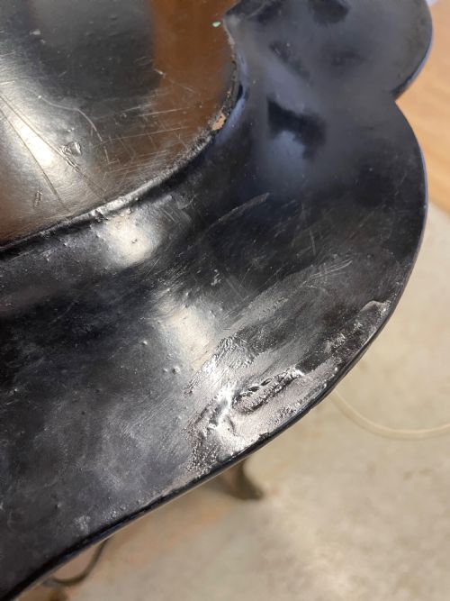 C19TH PAPIERMCH TRAY ON AN IRON STAND - ADDITIONAL PHOTO 10