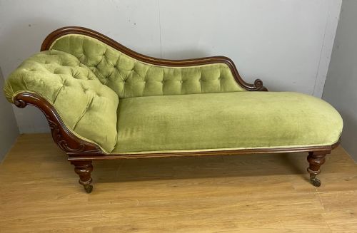 C19th Mahogany Chaise Longue