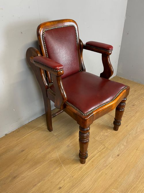 C19th Barbers Chair  by Claughton Leeds