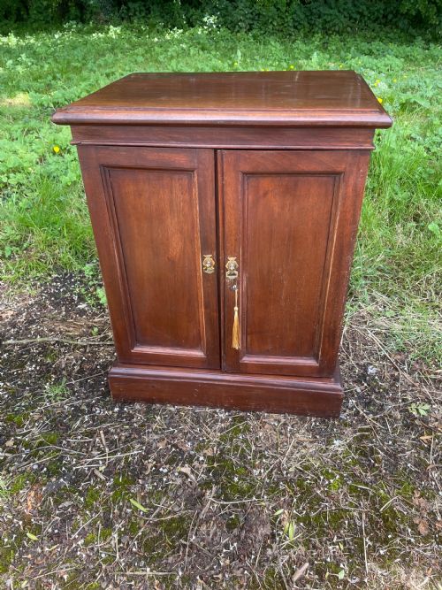Edwardian Solid Mahogany Collectors Cabinet