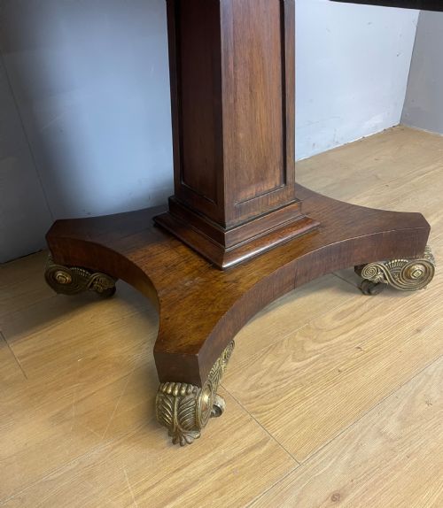 REGENCY ROSEWOOD TWO DRAWER SOFA TABLE IN ORIGINAL CONDITION - ADDITIONAL PHOTO 2