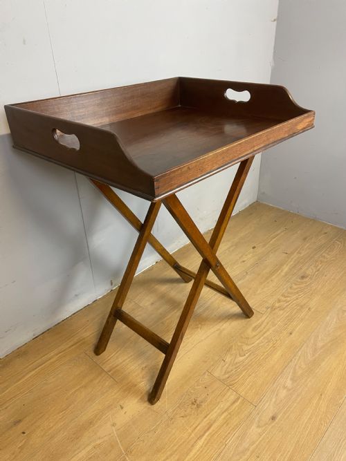 C19th Mahogany Butlers Tray on Stand