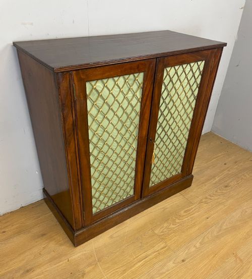 Late Regency Mahogany Two Door Side Cabinet