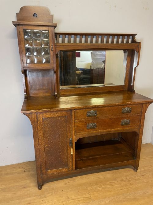 Oak Arts and Crafts Sideboard in the Style of Liberty