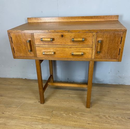 Art Deco Solid Golden Oak Side Cabinet