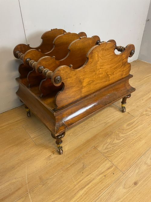 C19th Rosewood Canterbury on Turned Legs