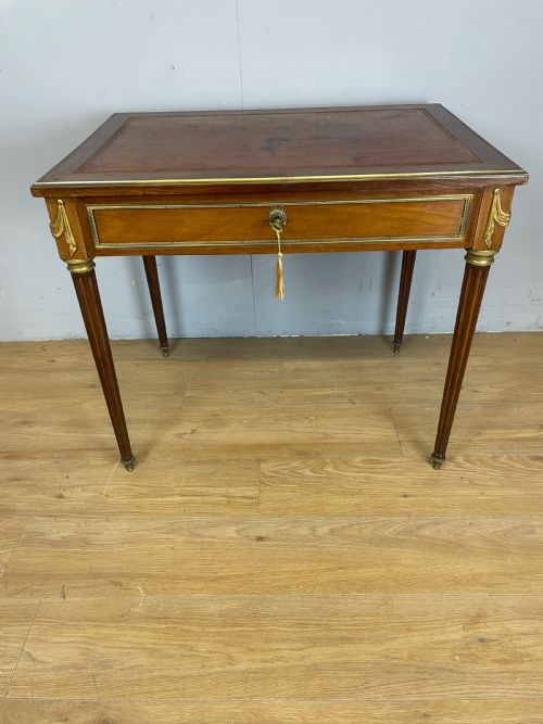 French Brass and Ormolu Mounted Writing Table Circa 1920