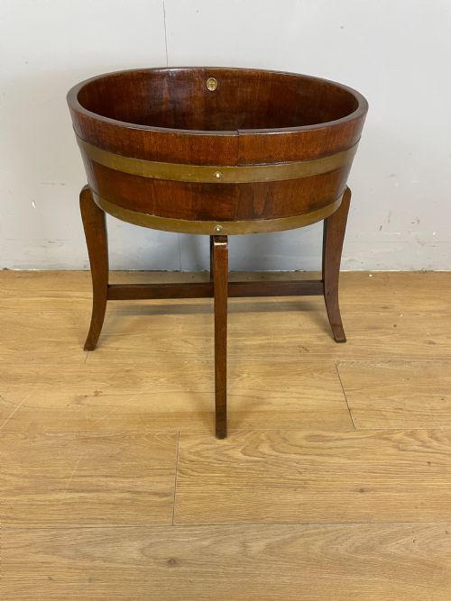 Edwardian Oak Jardiniere by Ra Lister and Co