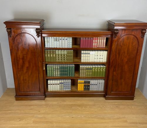 C19th Freestanding Flame Mahogany Bookcase