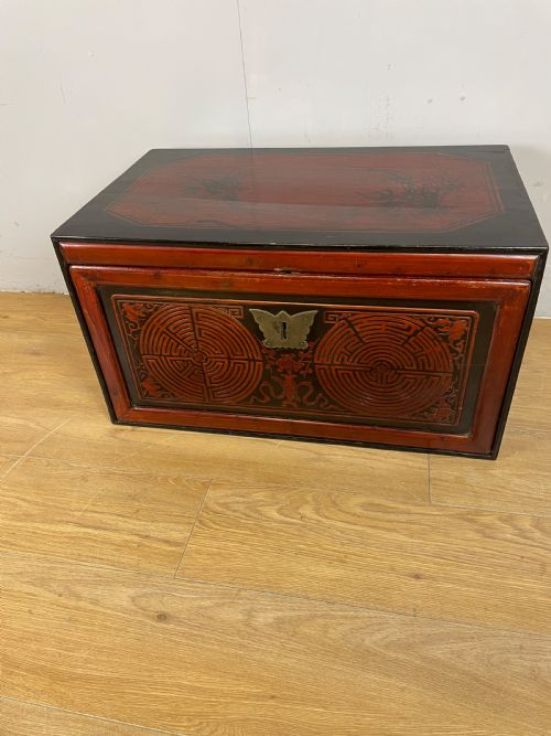 Chinese Lacquer Dowry Chest C.1920
