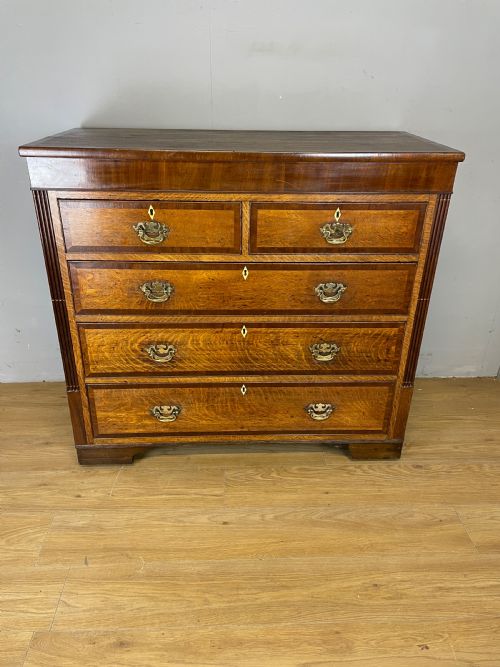 Georgian Oak Four Height Chest of Drawers