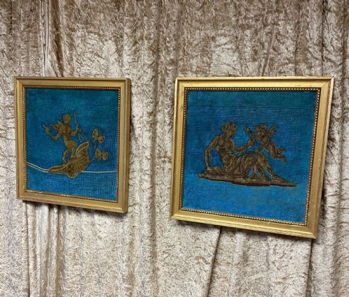 C19TH PAIR OF NEEDLEWORK PICTURES