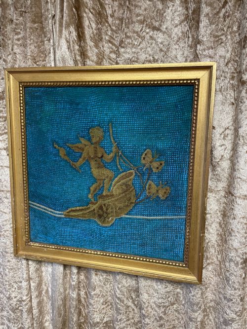 C19TH PAIR OF NEEDLEWORK PICTURES - ADDITIONAL PHOTO 1