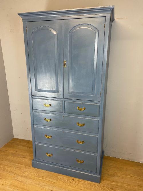 C19th Painted Housekeepers Cupboard