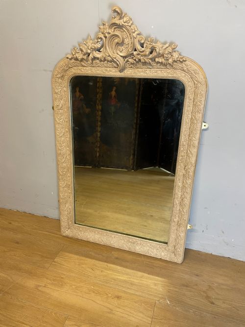 C19th Carved and Painted Pier Mirror