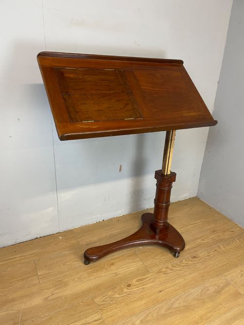 C19th Mahogany Library Reading Stand by  Carter of London