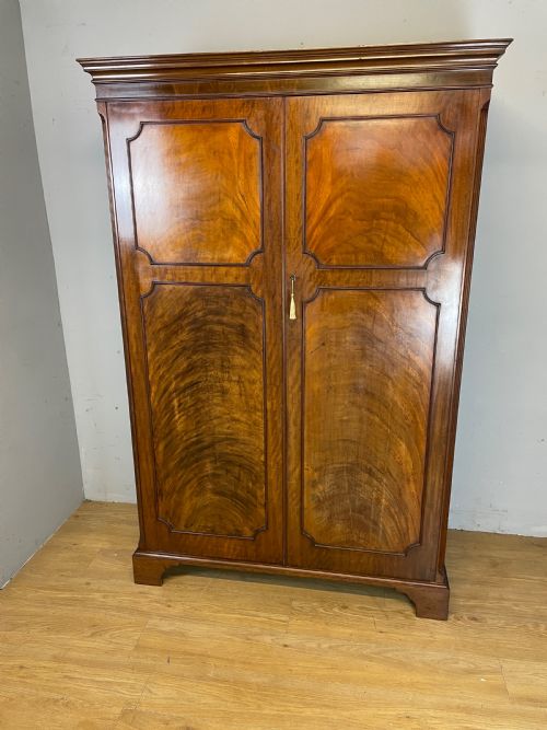 C19th Flame Mahogany Channel Islands Double Wardrobe