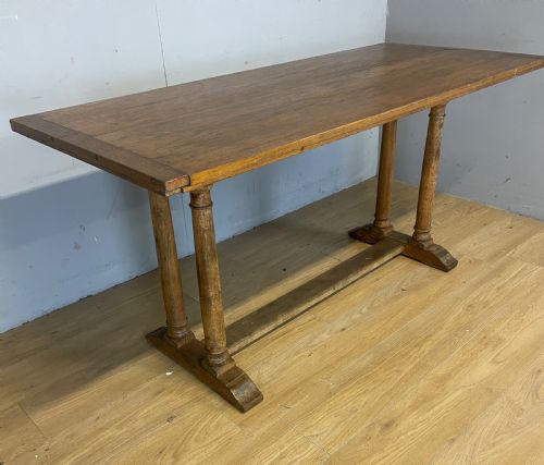 Arts and Crafts Six Seater Oak Refectory Table