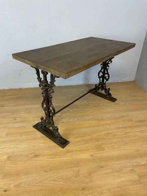 Nineteenth Century Cast Iron Garden Table Circa 1880