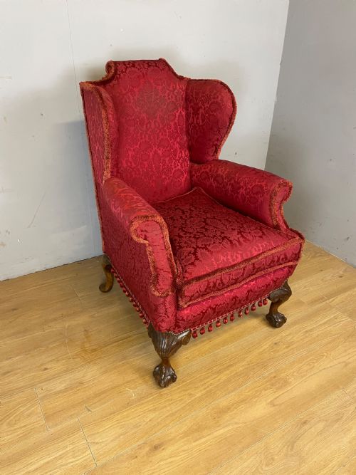 Late C19th Country House Winged Armchair Circa 1880