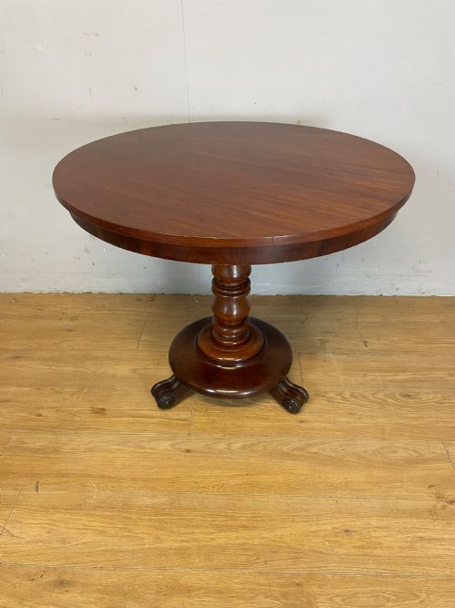 C19th Mahogany Circular Tilt Top Centre or Breakfast Table