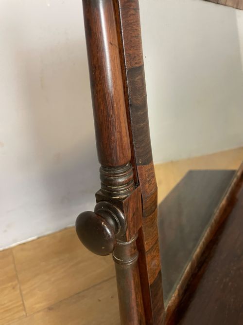 C19TH ROSEWOOD DRESSING TABLE MIRROR CIRCA 1840 - ADDITIONAL PHOTO 4