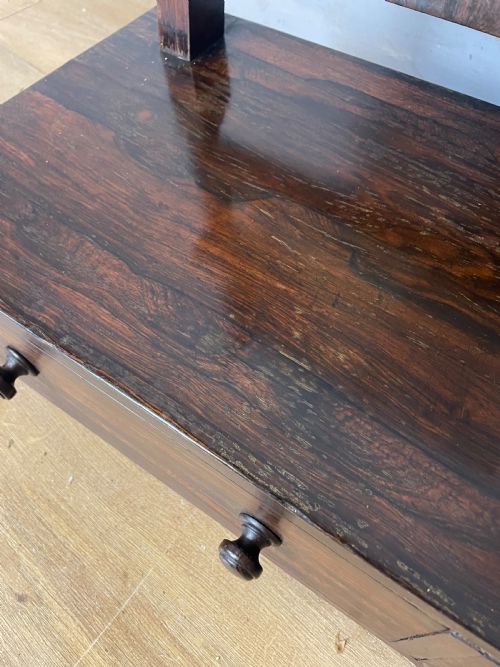 C19TH ROSEWOOD DRESSING TABLE MIRROR CIRCA 1840 - ADDITIONAL PHOTO 9