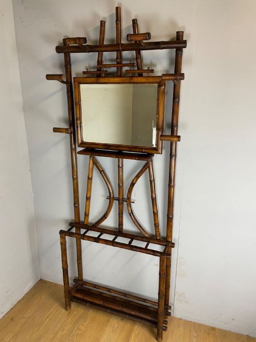 C19th Aesthetic Movement Bamboo Hall Stand