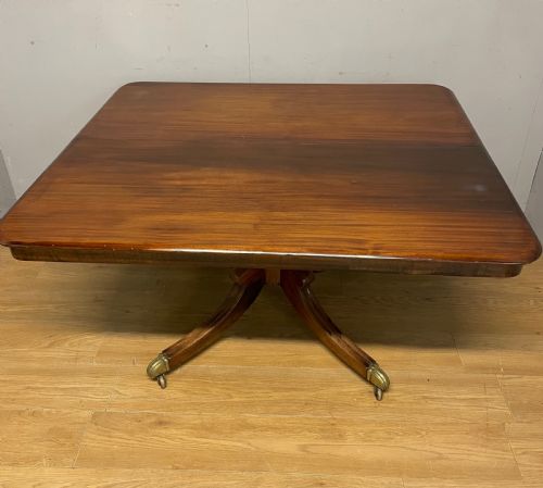 WILLIAM IV MAHOGANY TILT TOP DINING TABLE - ADDITIONAL PHOTO 1