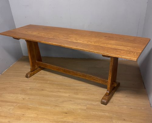 Arts and Crafts Golden Oak Refectory Table