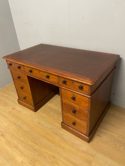 C19th Pine Three Part Pedestal Desk Ex York Minster