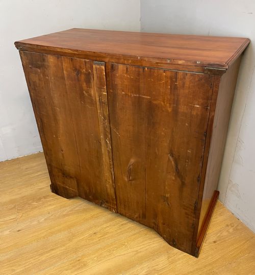C19TH SATIN WALNUT GOTHIC STYLE CHEST OF DRAWERS - ADDITIONAL PHOTO 10