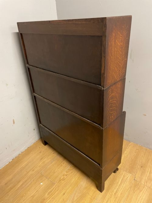 THREE HEIGHT OAK GLOBE WERNICKE STACKING BOOKCASE - ADDITIONAL PHOTO 6