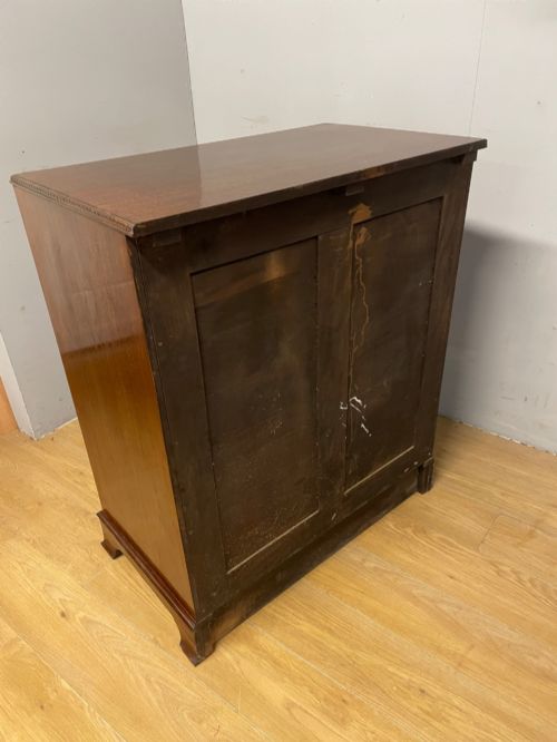 EDWARDIAN LONDON MADE MAHOGANY CHEST OF DRAWERS WITH SHOE CUPBOARD - ADDITIONAL PHOTO 11