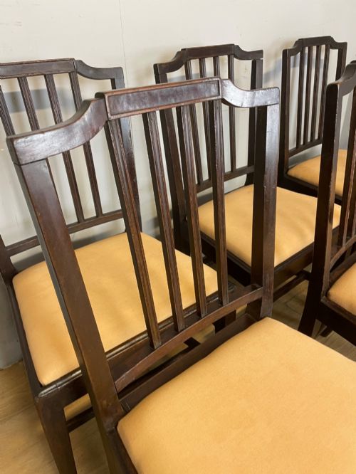 SET OF SIX LATE GEORGIAN MAHOGANY COUNTRY MADE DINING CHAIRS - ADDITIONAL PHOTO 4