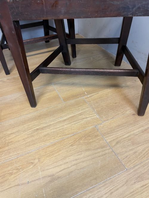 SET OF SIX LATE GEORGIAN MAHOGANY COUNTRY MADE DINING CHAIRS - ADDITIONAL PHOTO 9