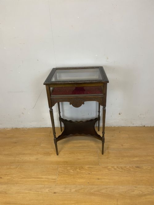 C19TH MAHOGANY BLIND FRETWORK BIJOUTERIE - ADDITIONAL PHOTO 11