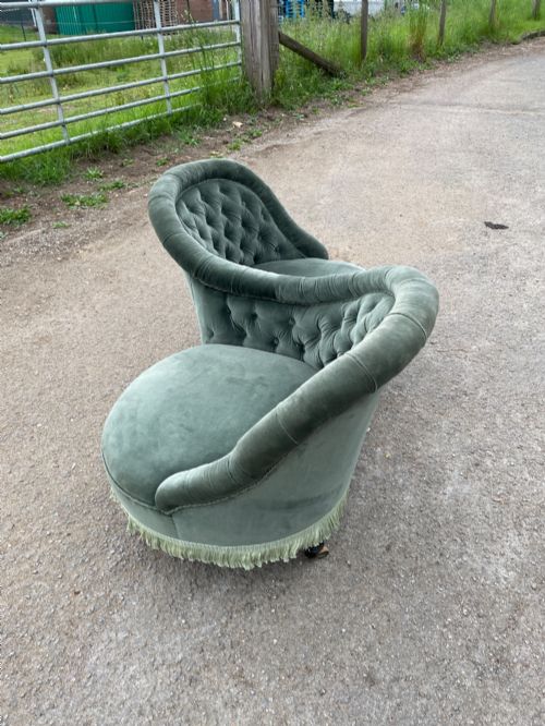 C19TH COUNTRY HOUSE CONVERSATION TETE A TETE SEAT - ADDITIONAL PHOTO 5