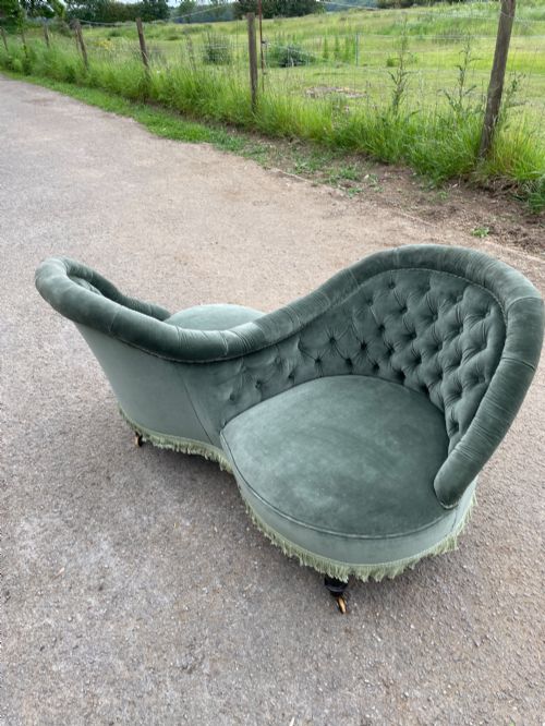 C19TH COUNTRY HOUSE CONVERSATION TETE A TETE SEAT - ADDITIONAL PHOTO 8
